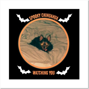 Spooky Halloween Chihuahua Posters and Art